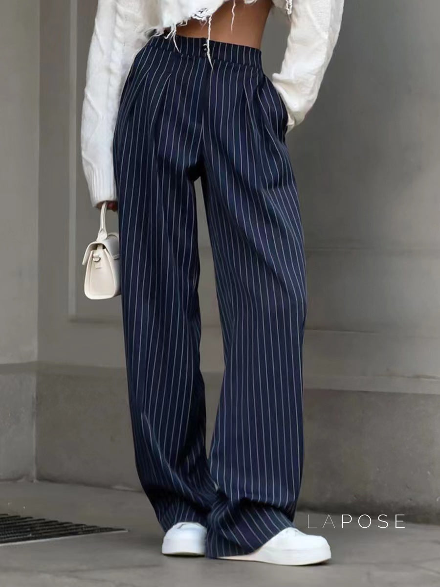 Joni Striped Wide-Leg Pants [R9E8ZZRS]