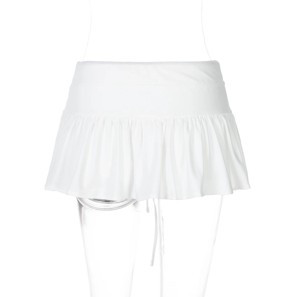 LaPose - Jordynn Lace Trim Mini Skirt Set