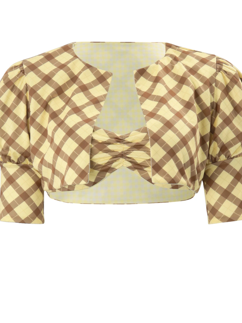 LaPose - Josslyn Plaid Puff Sleeve Top Set