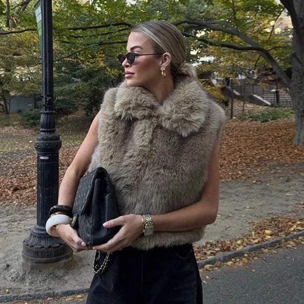 Journey Faux Fur Vest [1FF07MYG]