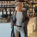 Joyanna Striped Cropped Knit Cardigan [UCATRVQP]