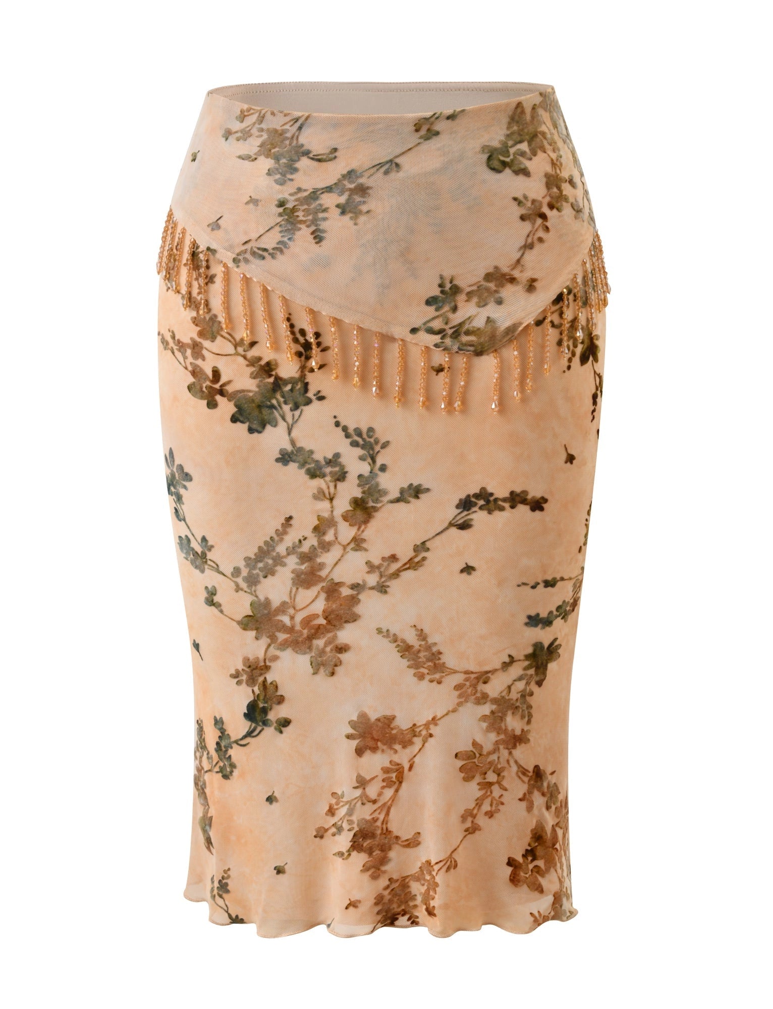 LaPose Joycelyn Burnout Fringe Midi