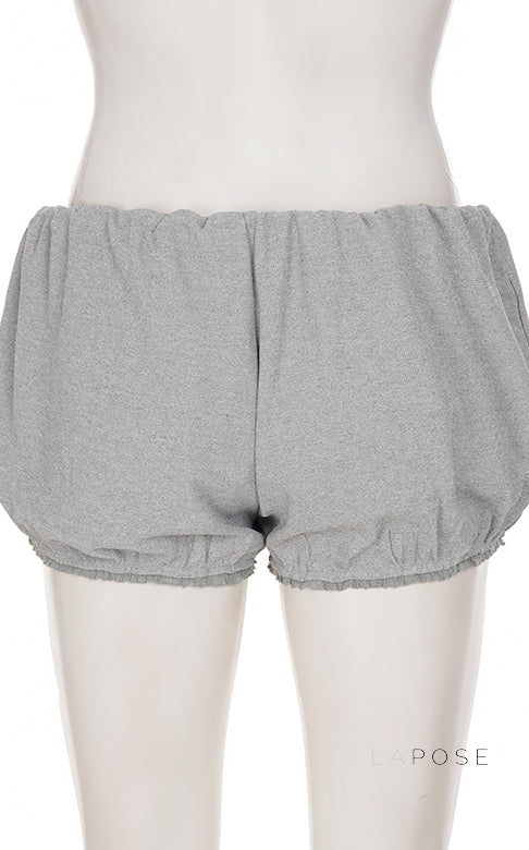 Kaeleigh Waffle Bows Shorts Set [9NZRLNQC]