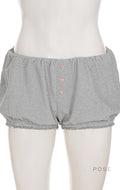 Kaeleigh Waffle Bows Shorts Set [B6EWKV2V]