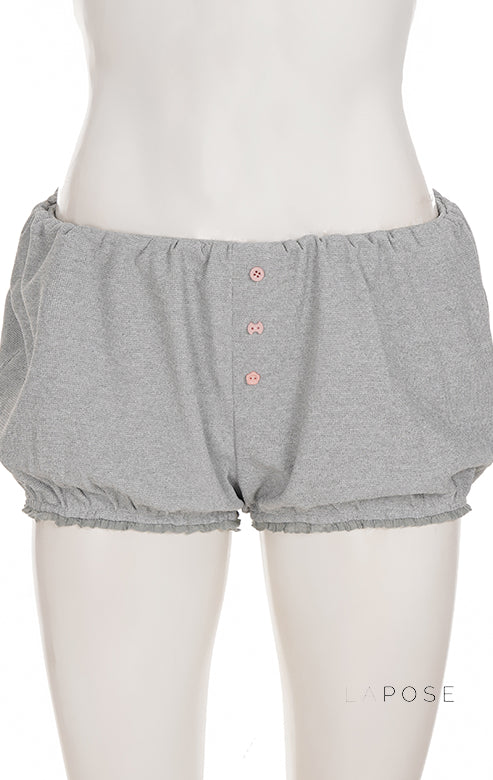 Kaeleigh Waffle Bows Shorts Set [B6EWKV2V]