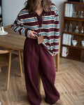 Kaelin Contrast Striped Knit Polo [ZIQ8X8V3]