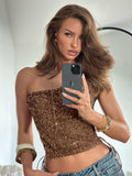 Kaidyn Sequin Crop Tube Top [7I3HUC4C]