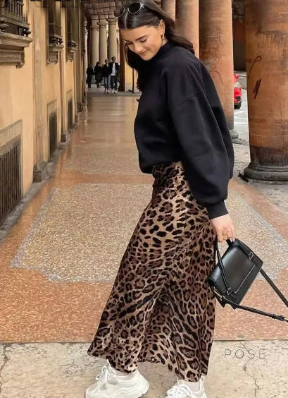 Kailea Leopard Maxi Skirt [YSXB88DH]
