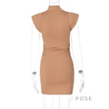 Kailey High Neck Bodycon Dress [1QEOC342]