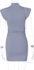 Kailey High Neck Bodycon Dress [14LPWAOE]