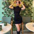 Kailey High Neck Bodycon Dress [3LR2J70P]