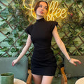 Kailey High Neck Bodycon Dress [BEA51IBX]