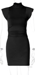 Kailey High Neck Bodycon Dress [QY4YDOX8]