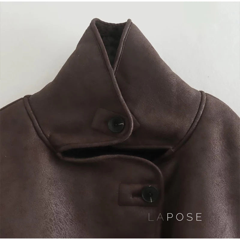 Kaiulani Faux Fur Zip Jacket [POWZPH8A]