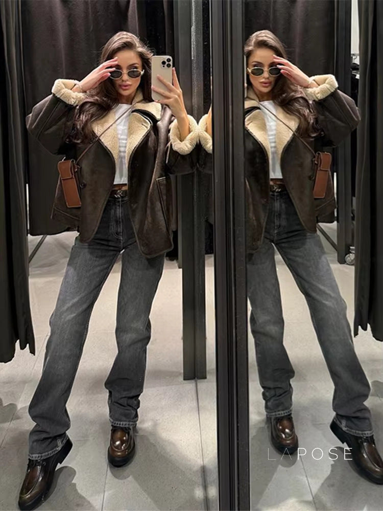 Kaiulani Faux Fur Zip Jacket [93VI5QRD]