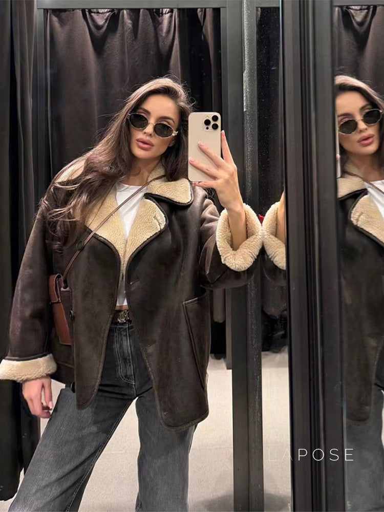 Kaiulani Faux Fur Zip Jacket [MRZN3ZMQ]