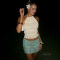 Kaiyah Backless Halter Top