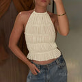 Kaiyah Backless Halter Top