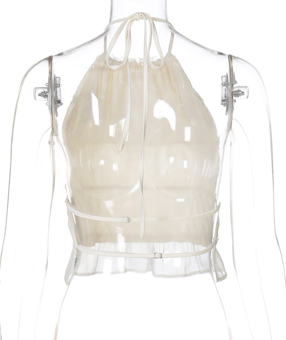 Kaiyah Backless Halter Top