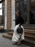 LaPose - Kaizley Satin High Waist Maxi Skirt