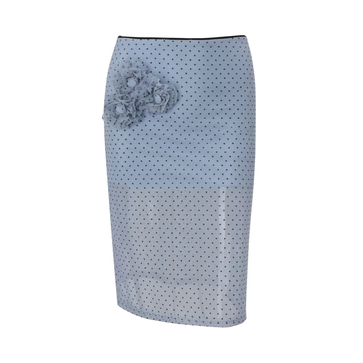 LaPose - Kala Polka Dot Mesh Skirt Set