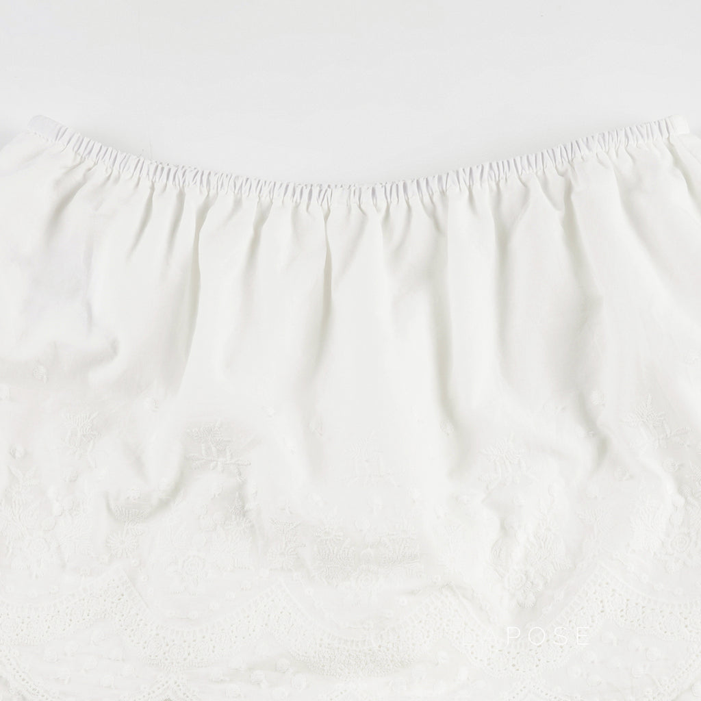 Kalee Low-Rise Lace Mini Skirt