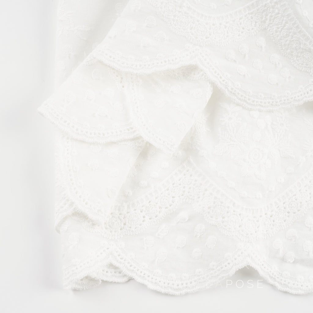 Kalee Low-Rise Lace Mini Skirt