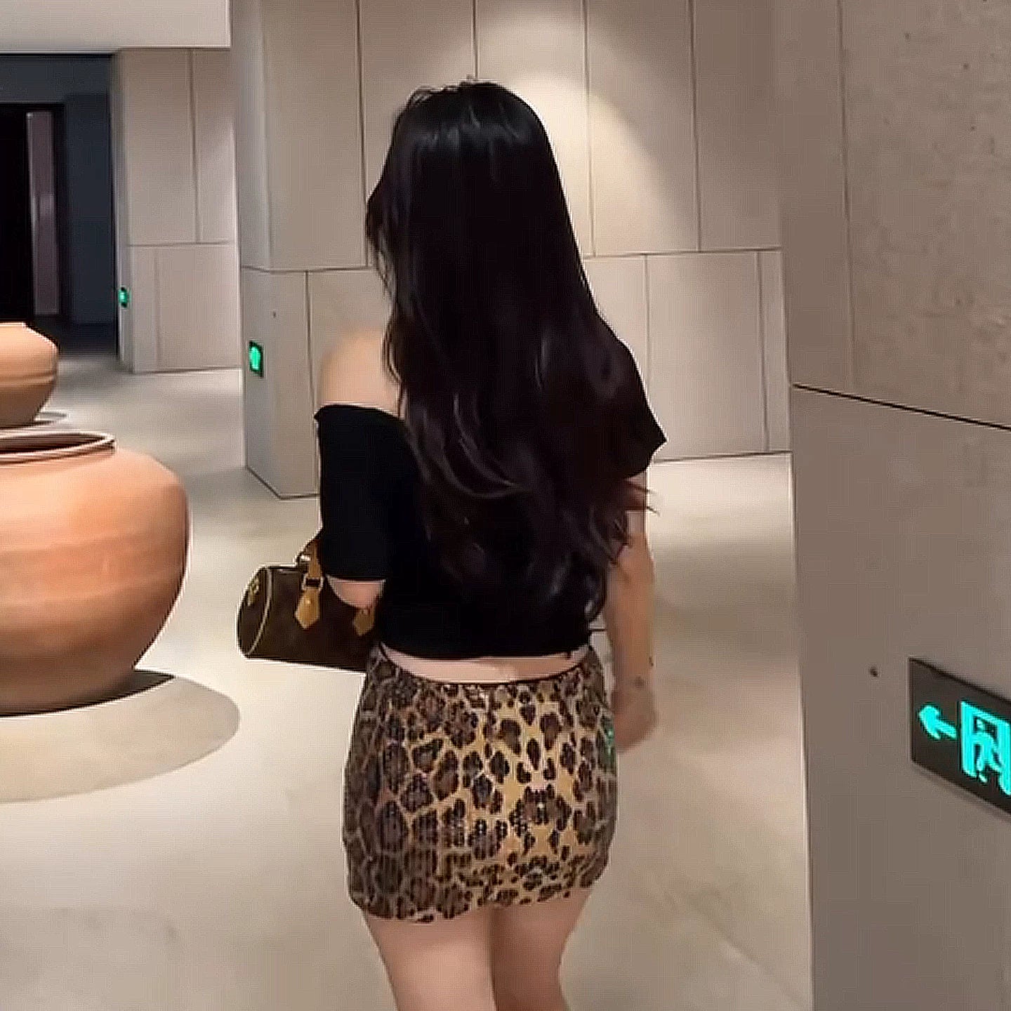 Kaleena Leopard Sequin Skirt Set