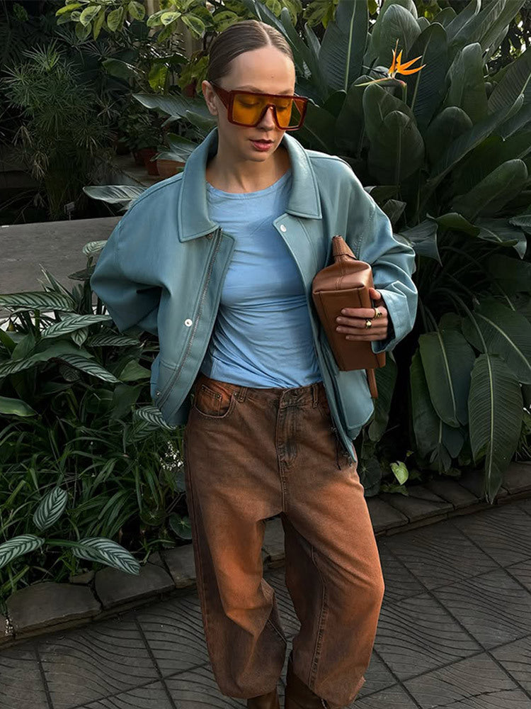 Kalei Blue Moto Jacket [UA6K5J0S]