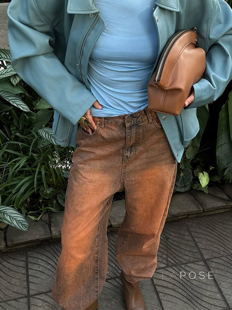 Kalei Blue Moto Jacket [C6UNY918]