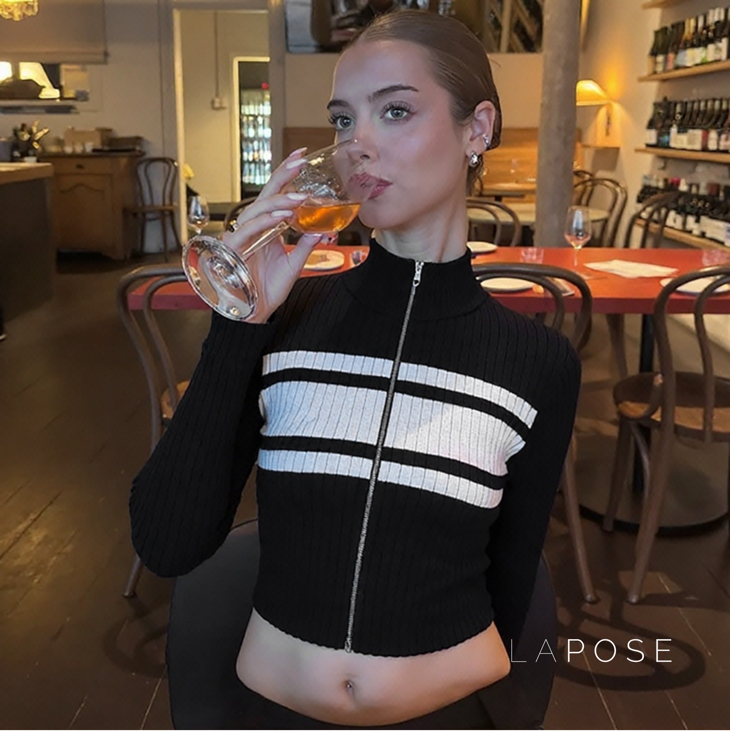 Kaleyah Color-Block Knit Cardigan [RVL4C6N6]