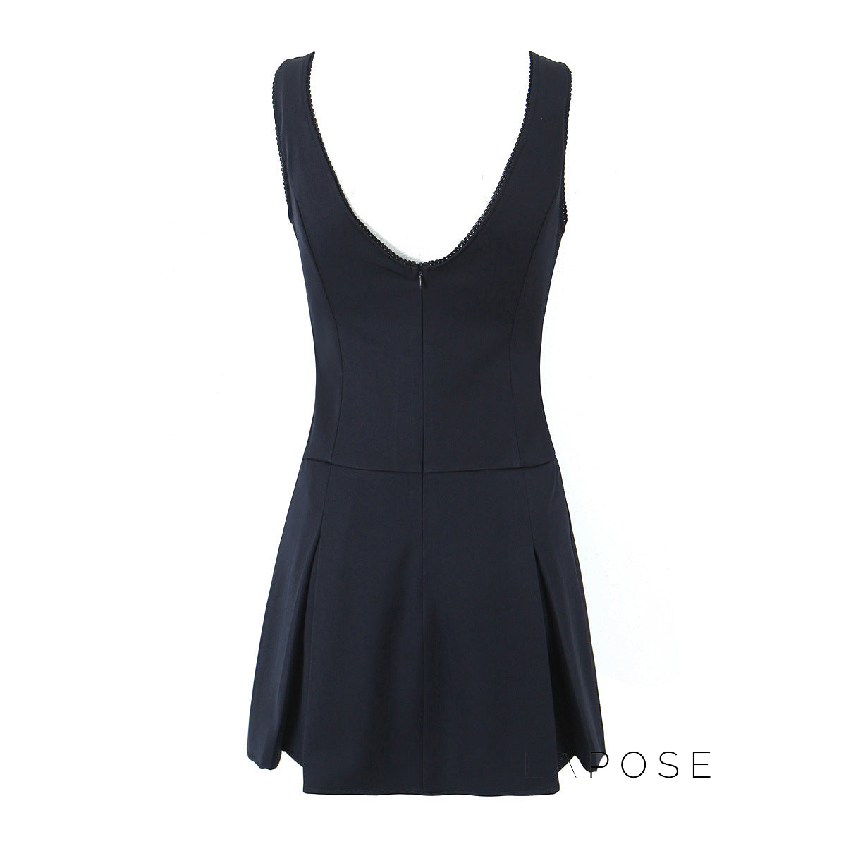Kaliah Deep V-Neck Bow Mini Dress [2X4RD8OS]