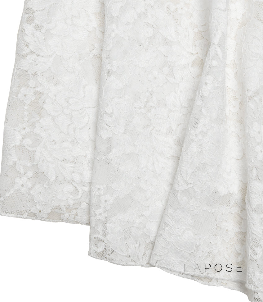 Kaliah Lace Ruched Asymmetric Dress [ANHISIFD]