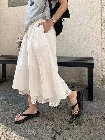 Kalie Elastic Waist Maxi Skirt [4FQ3AJZ4]