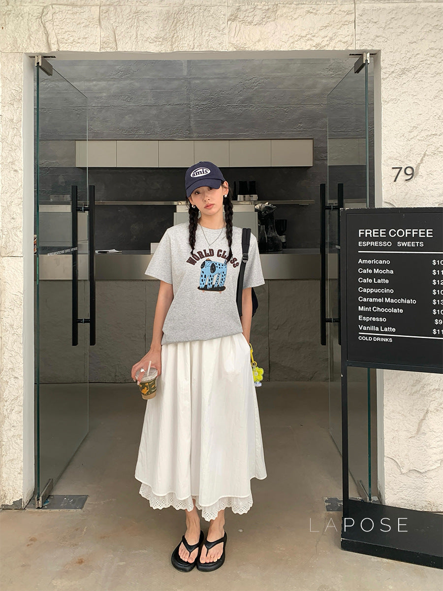 Kalie Elastic Waist Maxi Skirt [98SE7KAD]