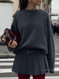 Kalie Relaxed Knit Sweater [LN80PDTR]