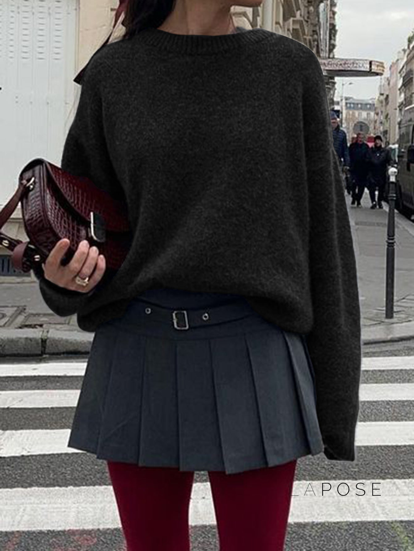 Kalie Relaxed Knit Sweater [CFUXQ4GN]