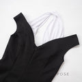 Kalilah Halter Contrast Mini Dress [MLU33Y4Z]