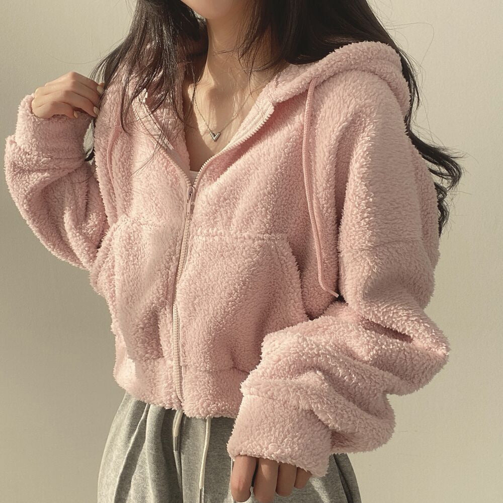 Kalli Plush Zip Hoodie [AKV6550S]
