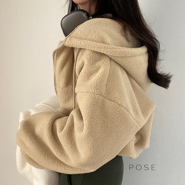 Kalli Plush Zip Hoodie [0MQAHN6E]