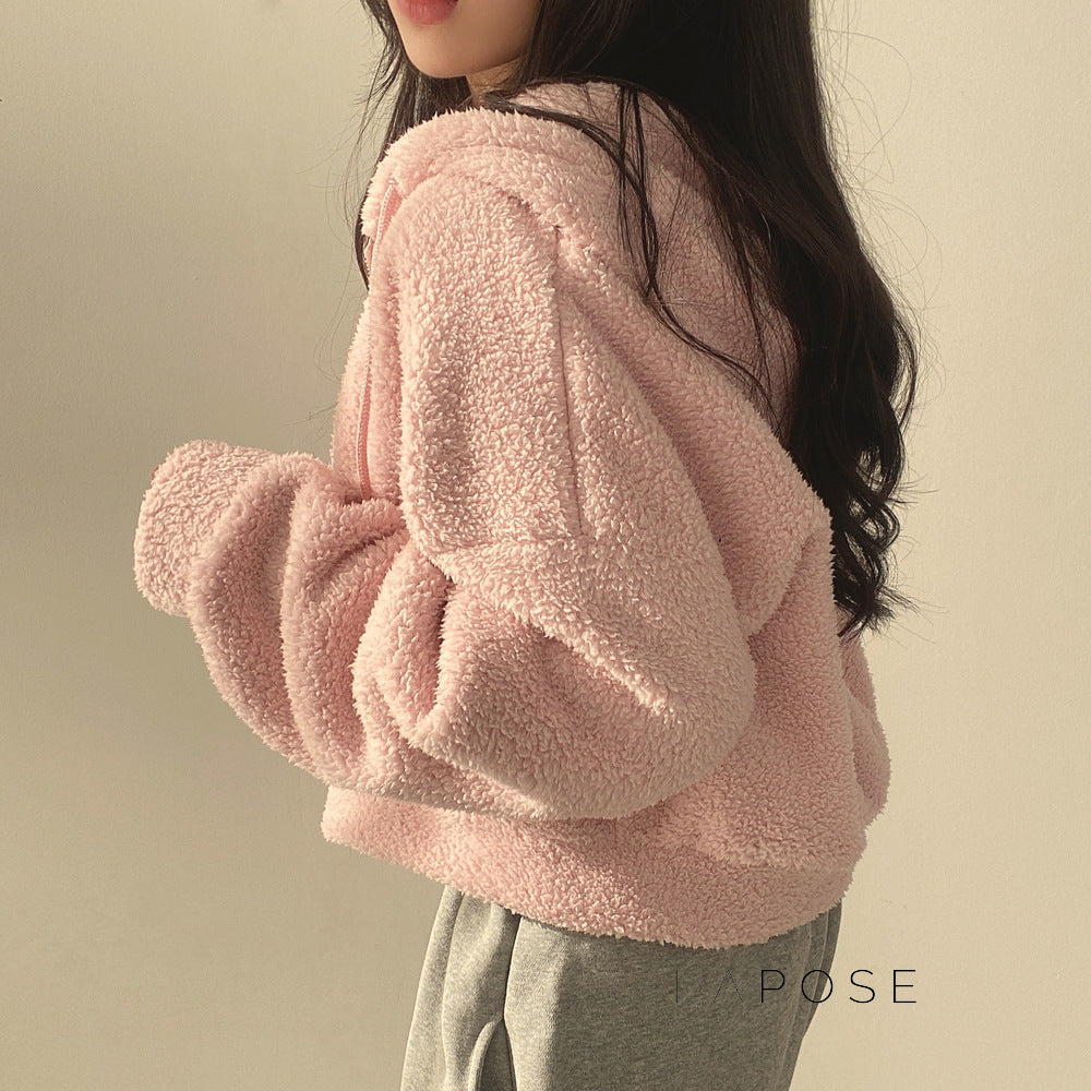 Kalli Plush Zip Hoodie [2I2GSLEG]