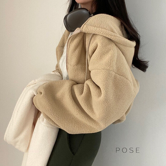 Kalli Plush Zip Hoodie [GVCOXYTO]