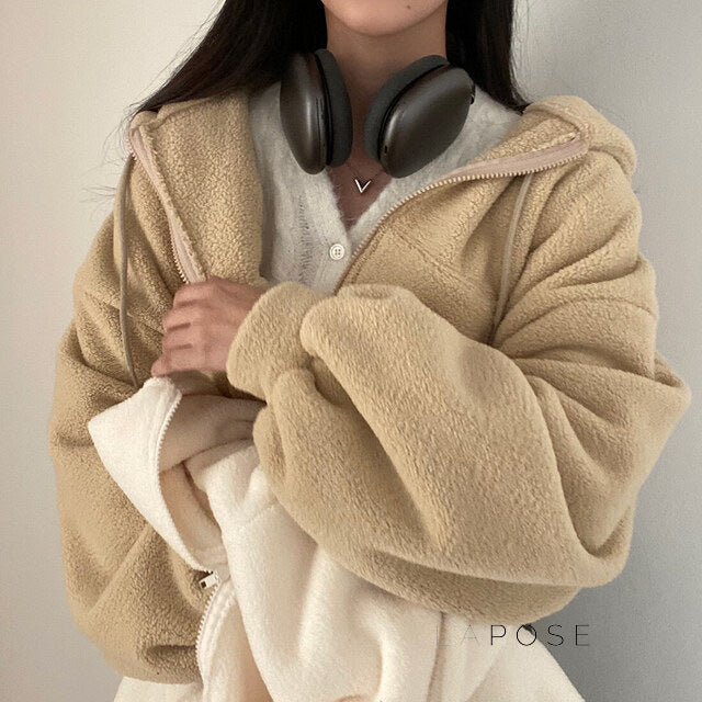 Kalli Plush Zip Hoodie [6NEDLVYV]