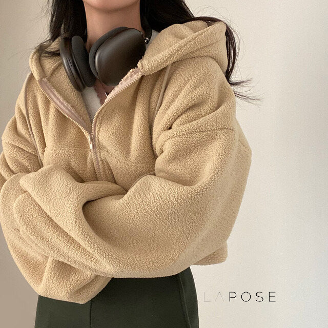 Kalli Plush Zip Hoodie [A78RXPC9]