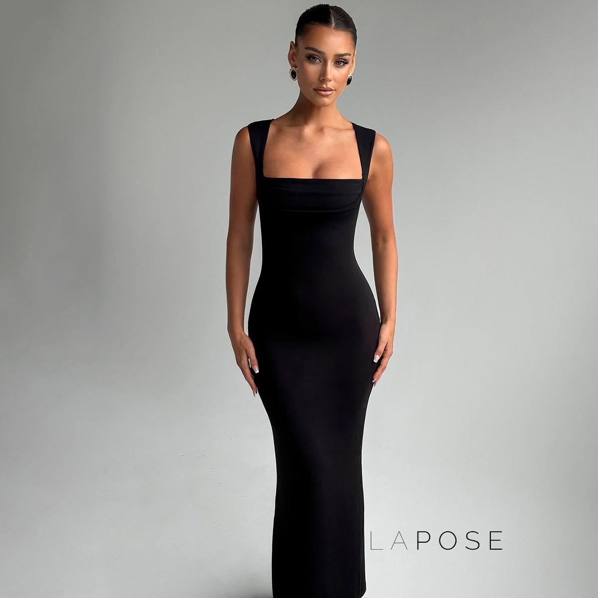 Kambria Square Neck Maxi Dress [TN9D478M]