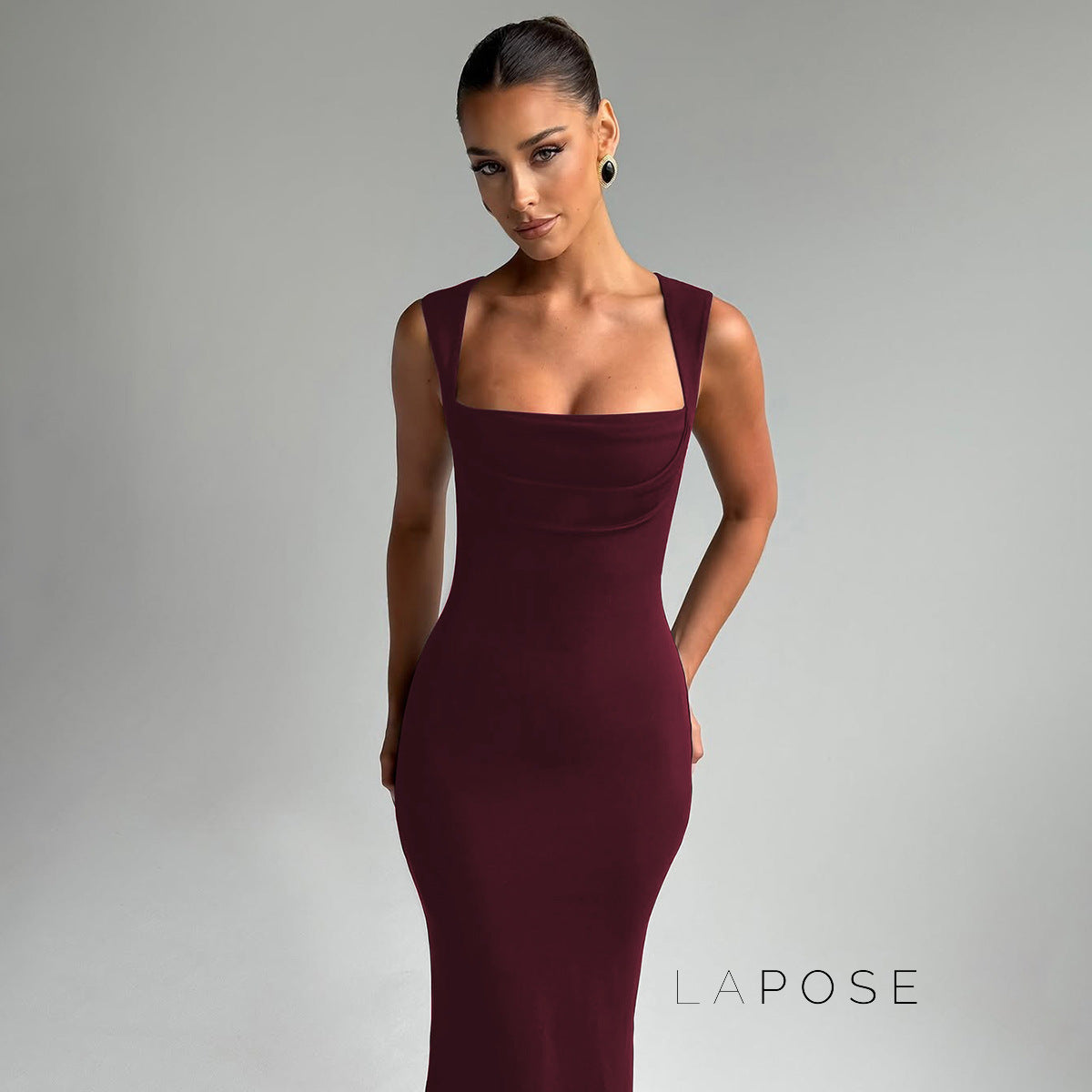 Kambria Square Neck Maxi Dress [87WEQM5B]