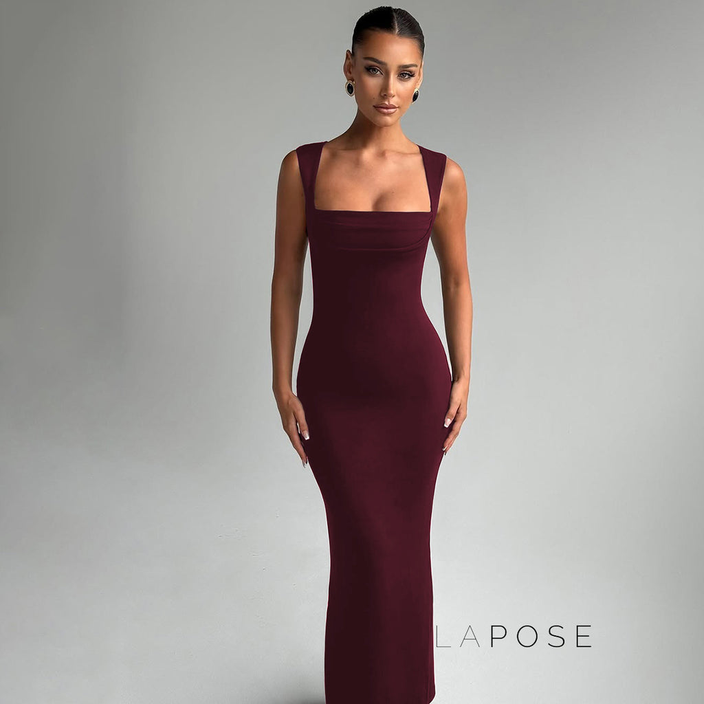 Kambria Square Neck Maxi Dress [CS5UJL8R]