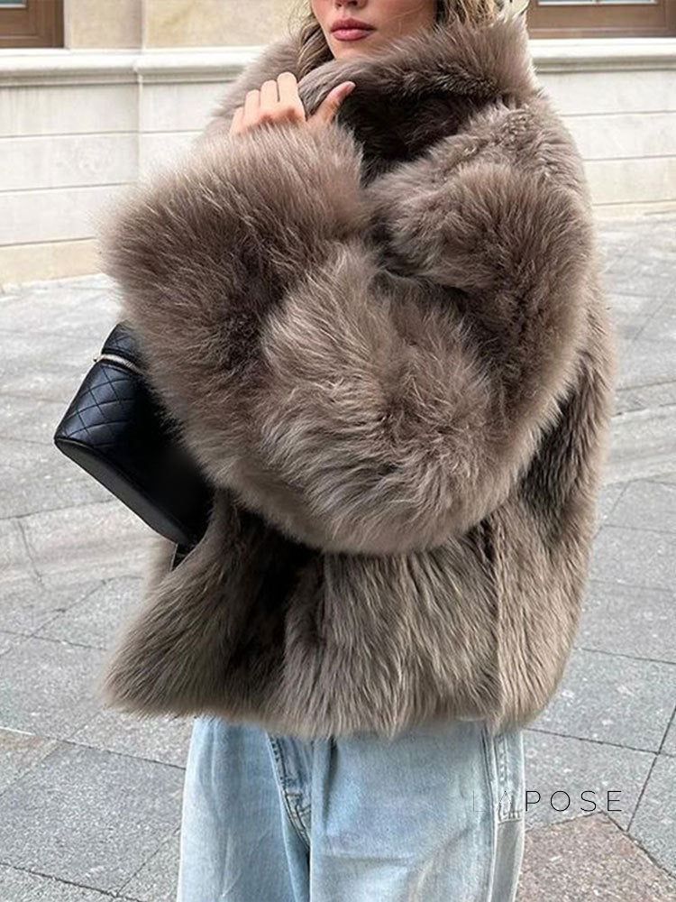Kamiya Faux Fur Coat [313TB17Z]