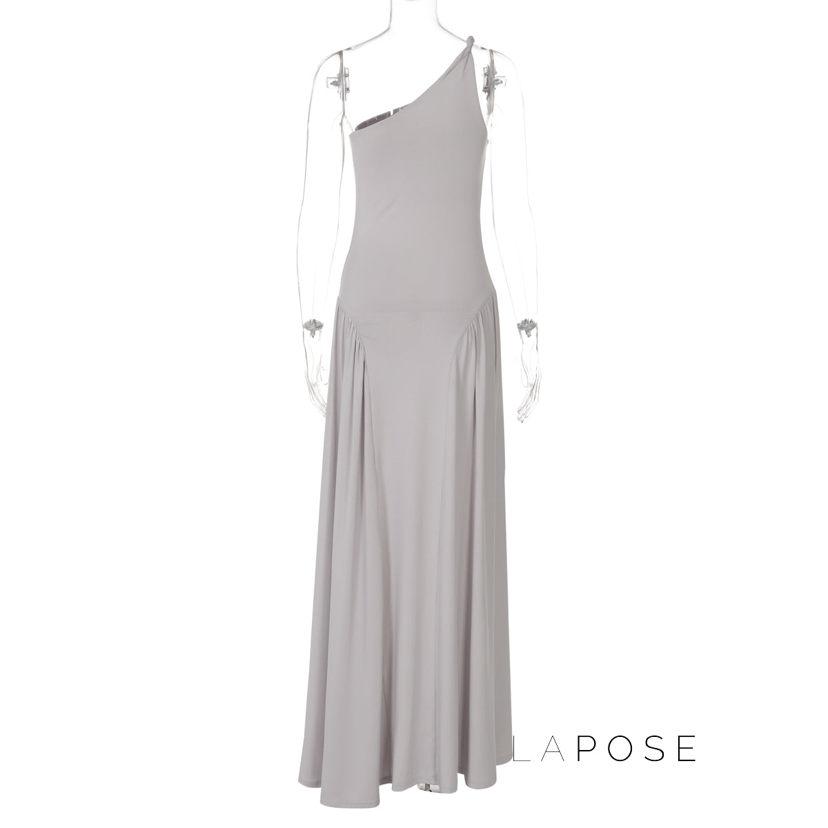 Kamoni One-Shoulder Ruched Maxi Dress [DJUYN35S]