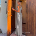 Kamoni One-Shoulder Ruched Maxi Dress [RGA6AP6C]